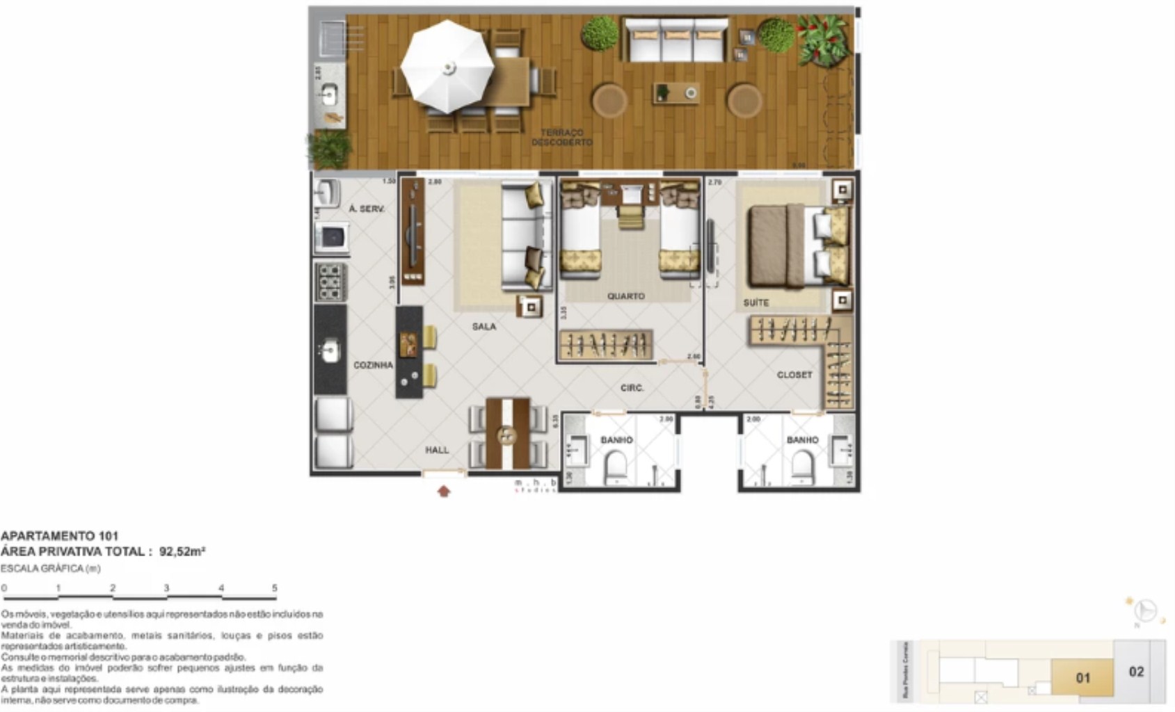 Cobertura, 2 quartos, 140 m² - Foto 9