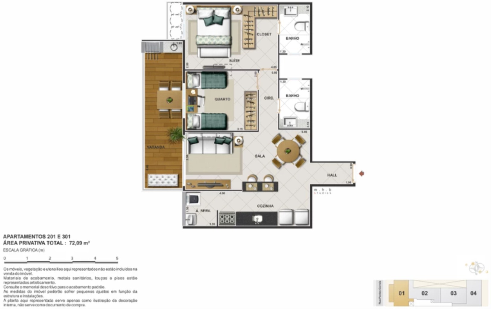 Cobertura, 2 quartos, 140 m² - Foto 10