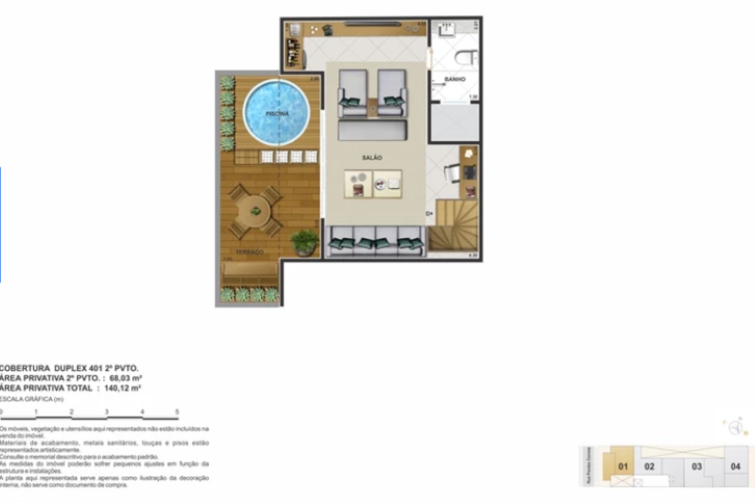 Cobertura, 2 quartos, 140 m² - Foto 16