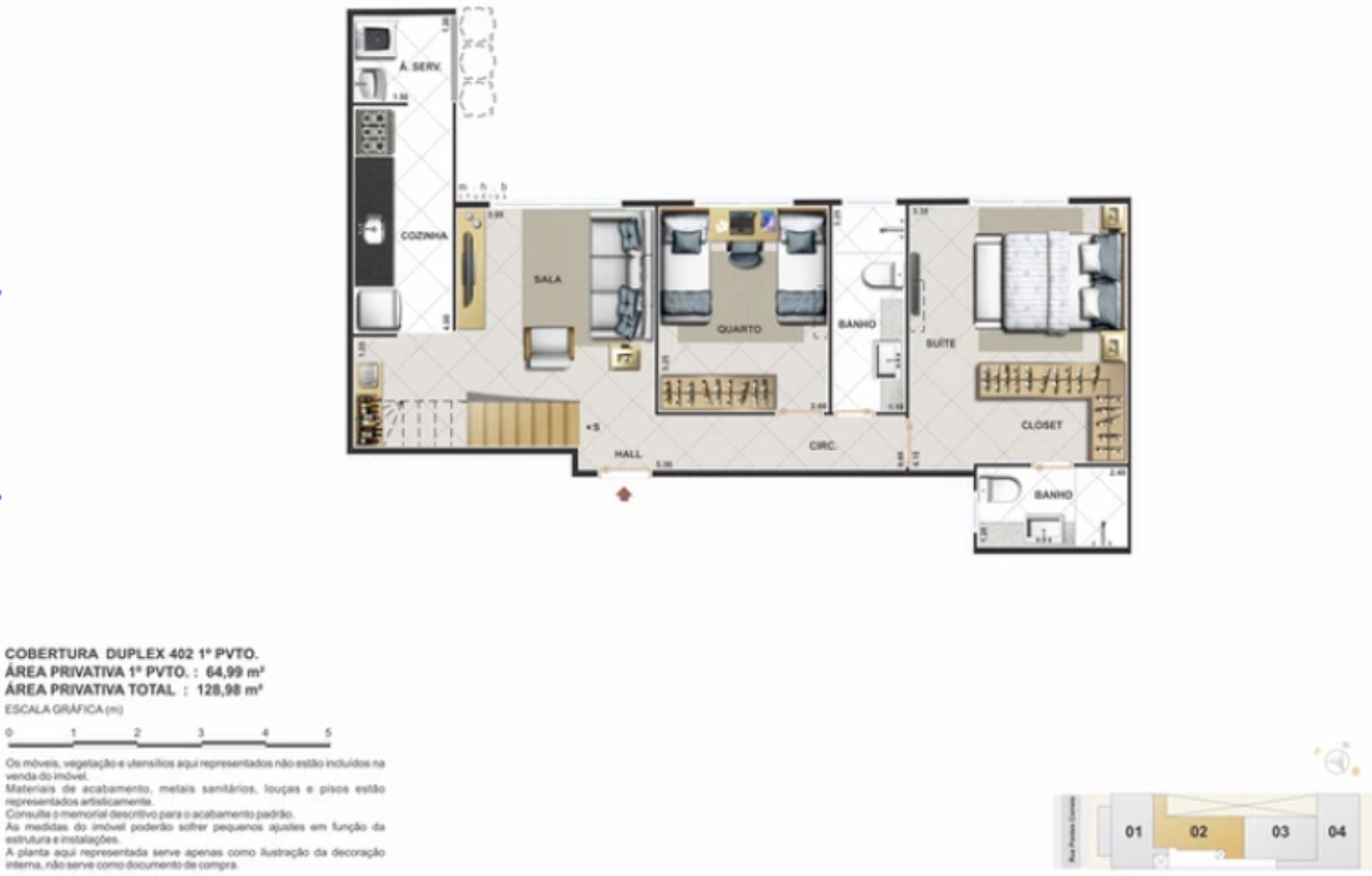 Cobertura, 2 quartos, 140 m² - Foto 17