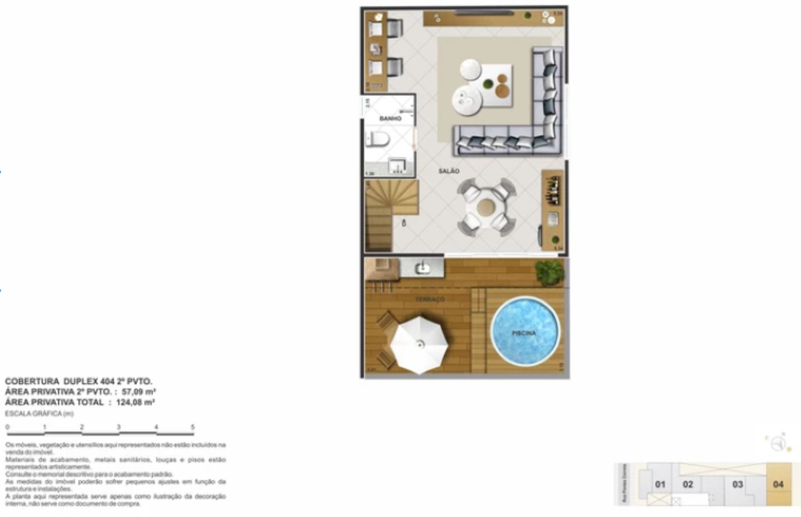 Cobertura, 2 quartos, 140 m² - Foto 22