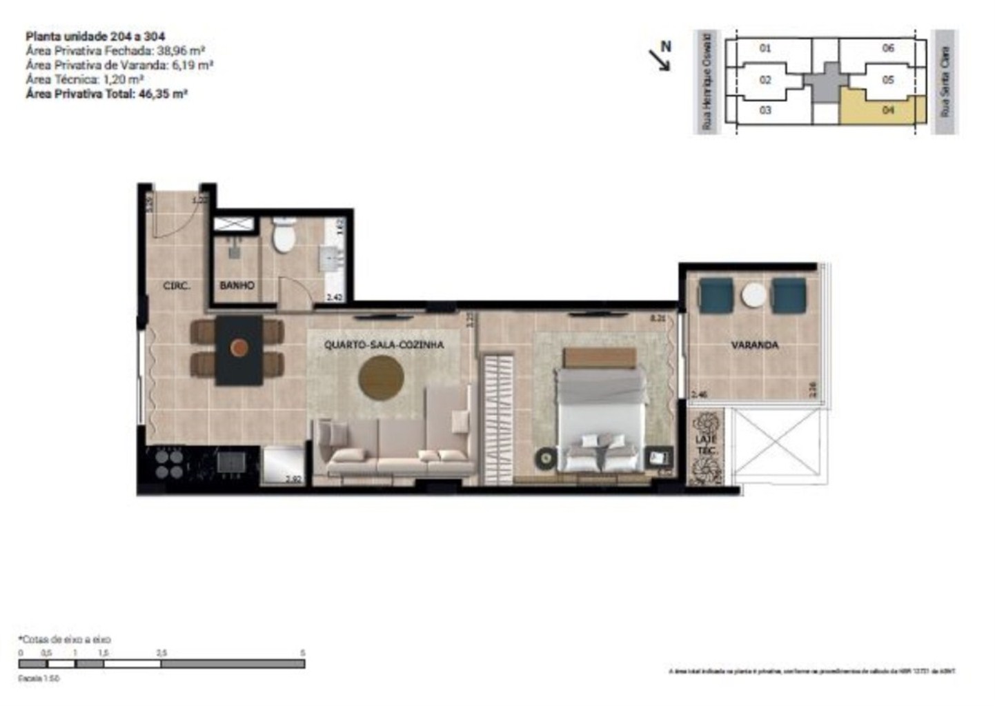 Cobertura, 1 quarto, 91 m² - Foto 12