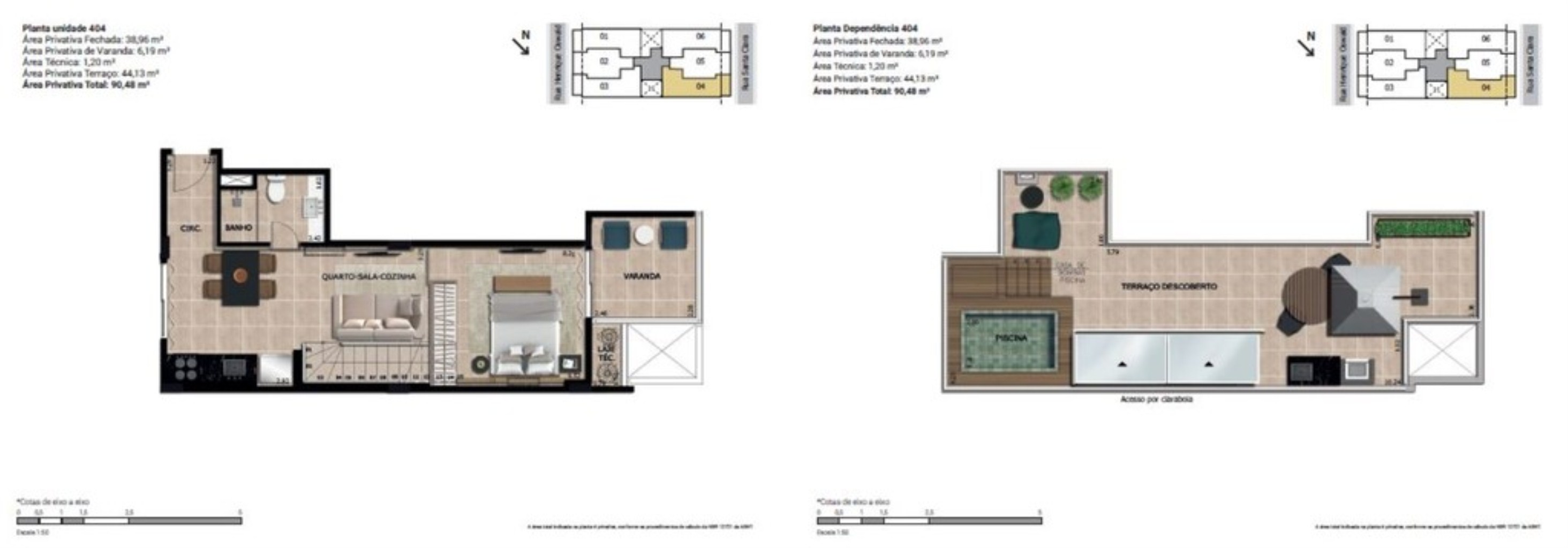 Cobertura, 1 quarto, 91 m² - Foto 20