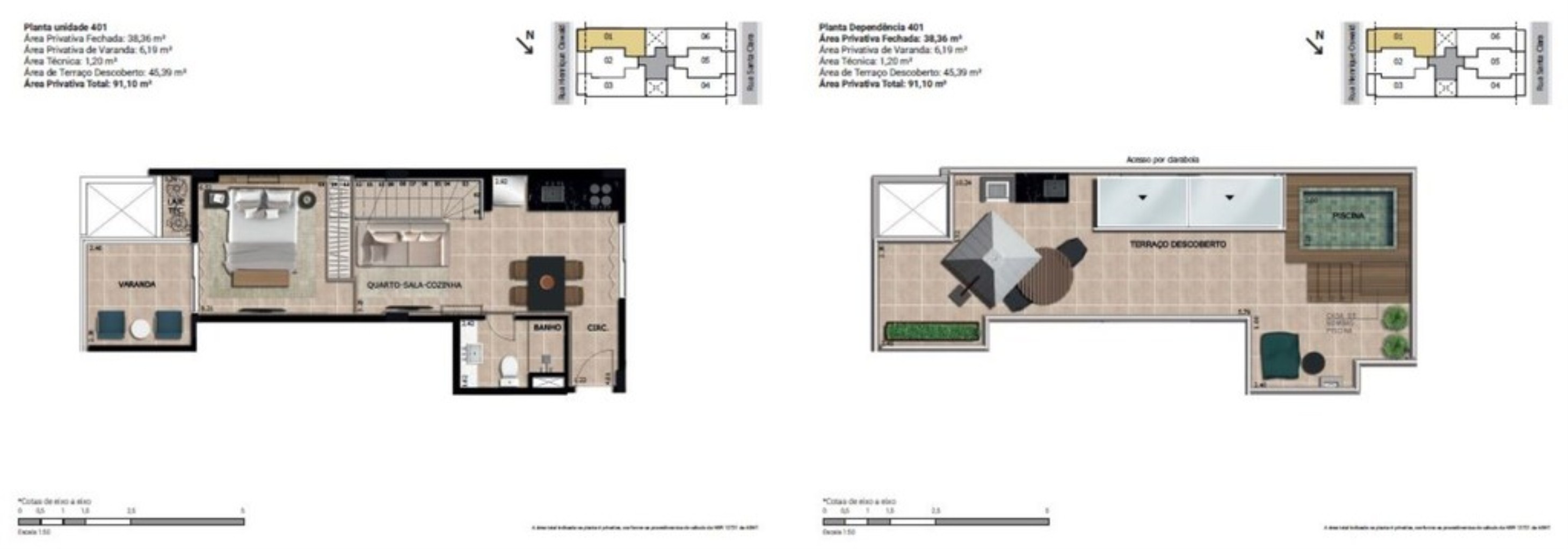 Cobertura, 1 quarto, 91 m² - Foto 21
