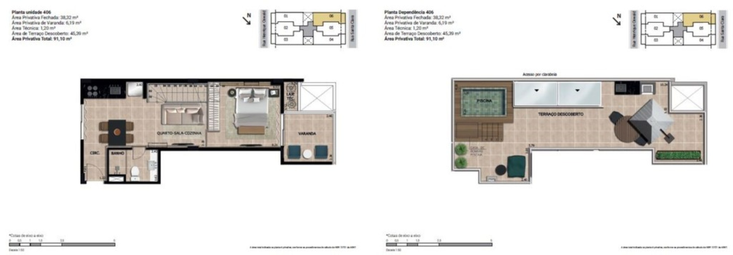 Cobertura, 1 quarto, 91 m² - Foto 22