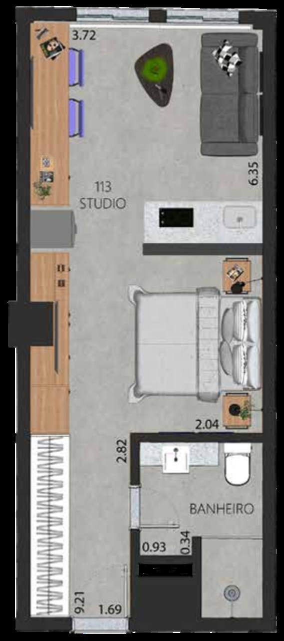 Apartamento, 1 quarto, 52 m² - Foto 38