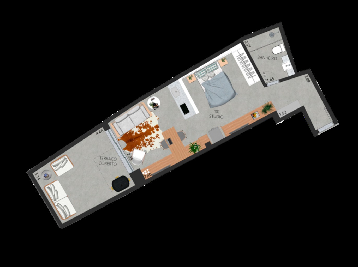 Apartamento, 1 quarto, 52 m² - Foto 23