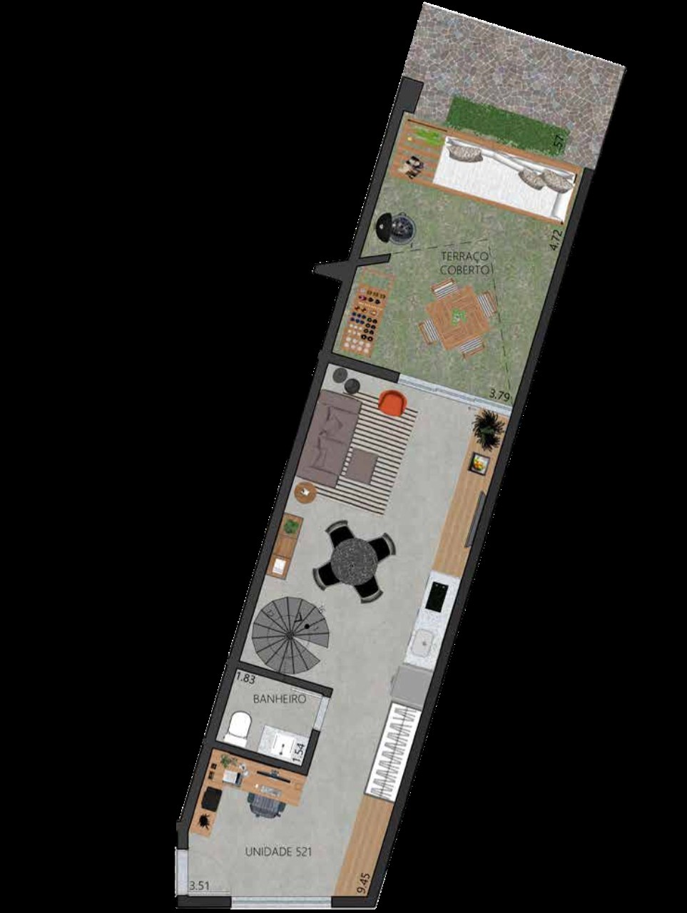 Apartamento, 1 quarto, 52 m² - Foto 47