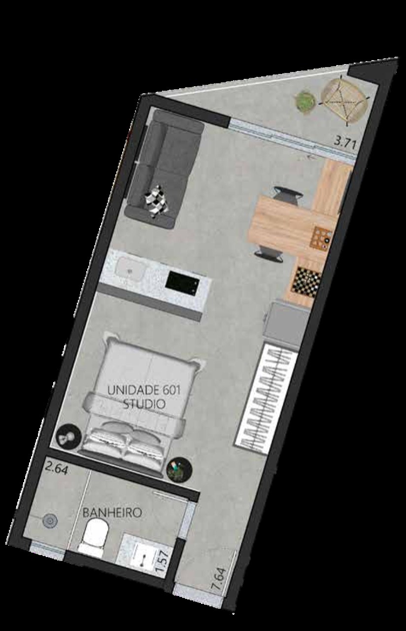 Apartamento, 1 quarto, 52 m² - Foto 48