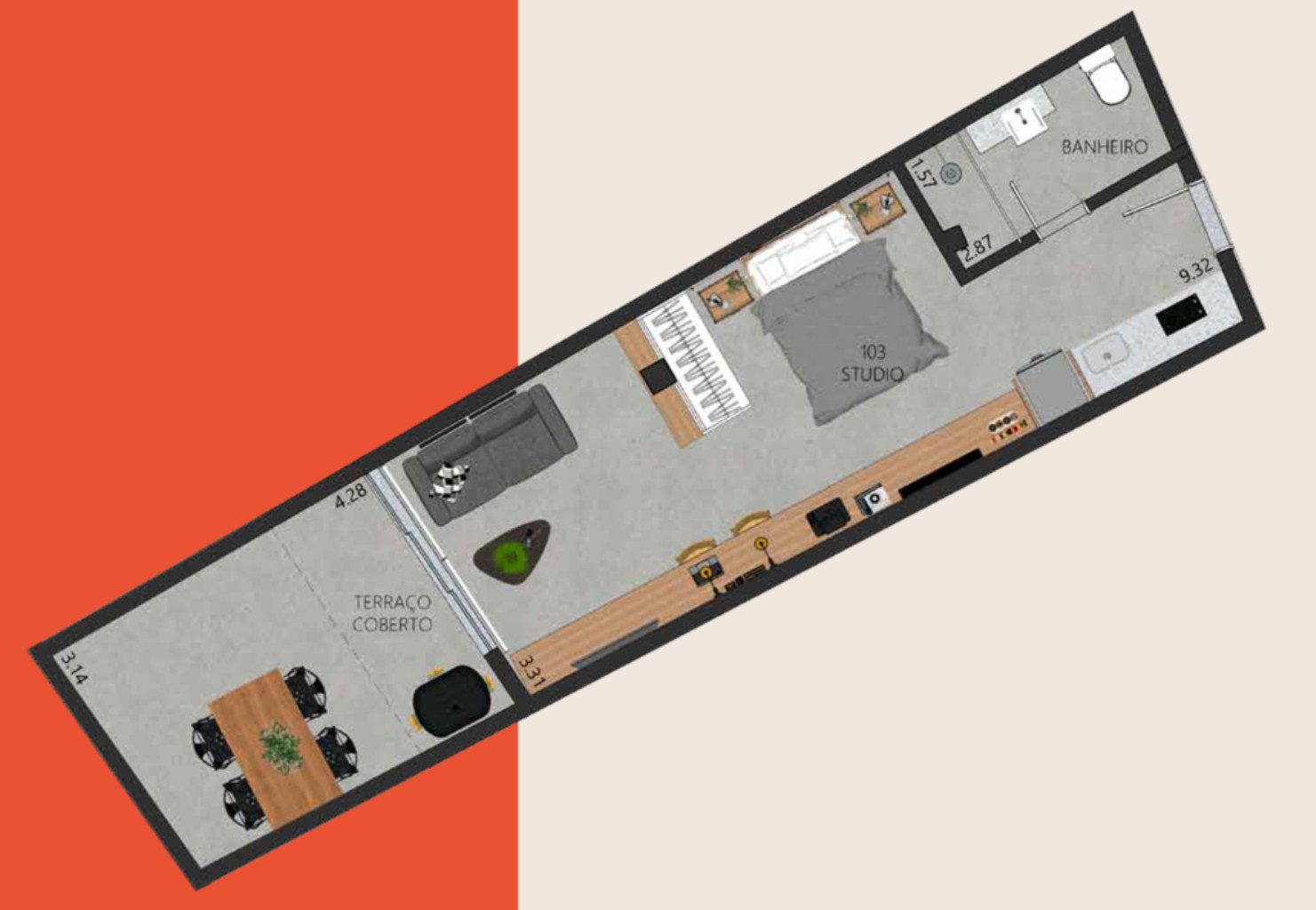 Apartamento, 1 quarto, 52 m² - Foto 27