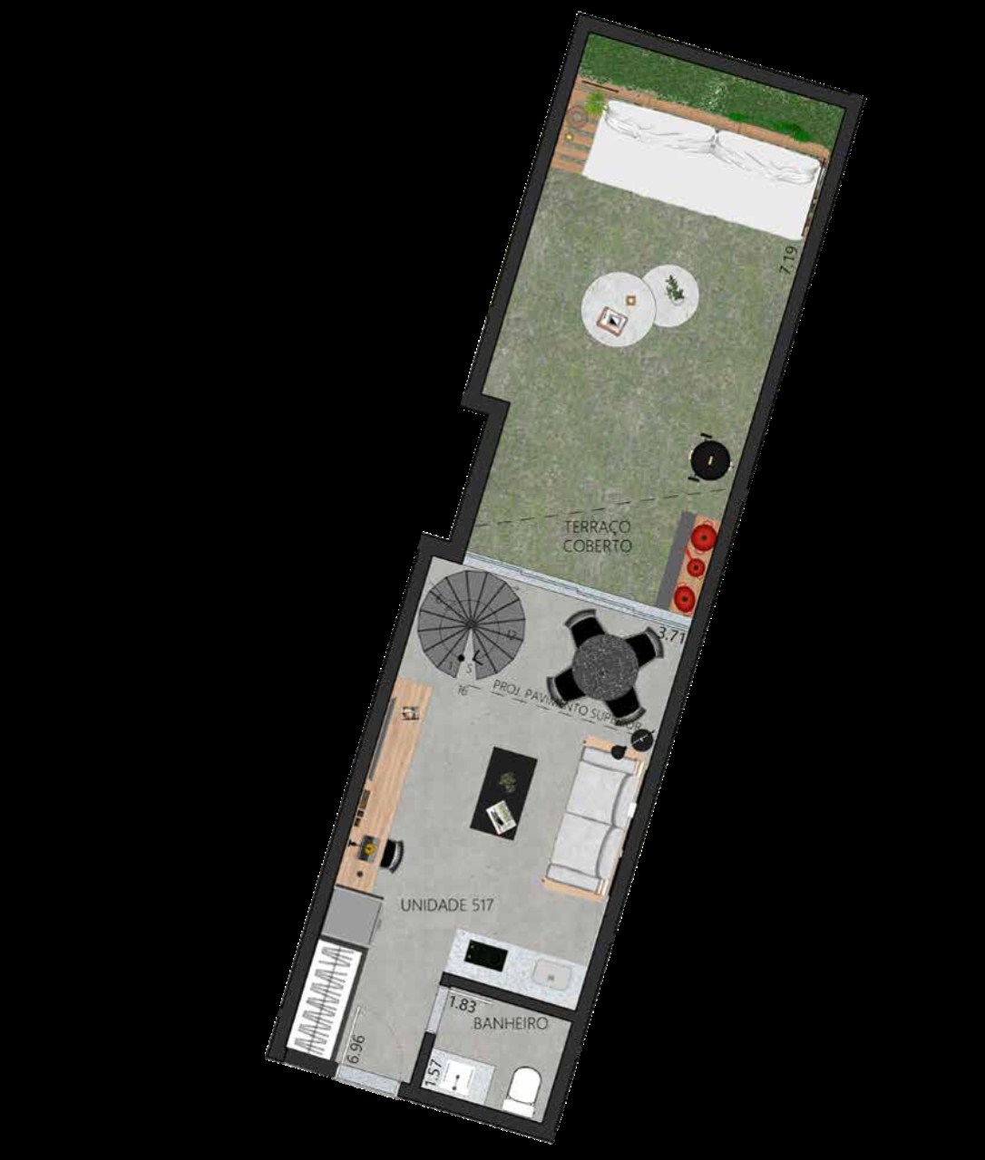 Apartamento, 1 quarto, 52 m² - Foto 43