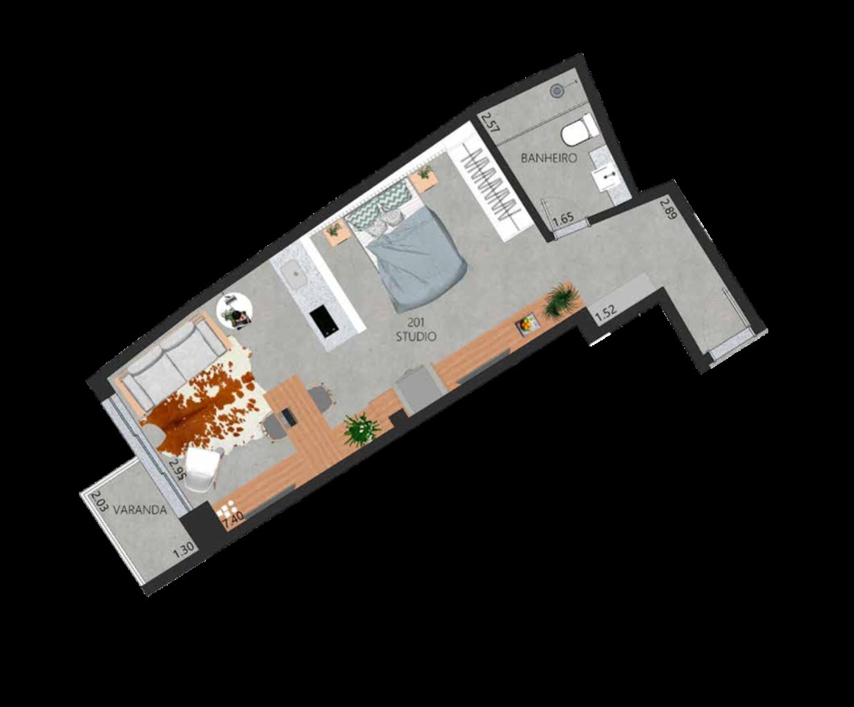 Apartamento, 1 quarto, 52 m² - Foto 24