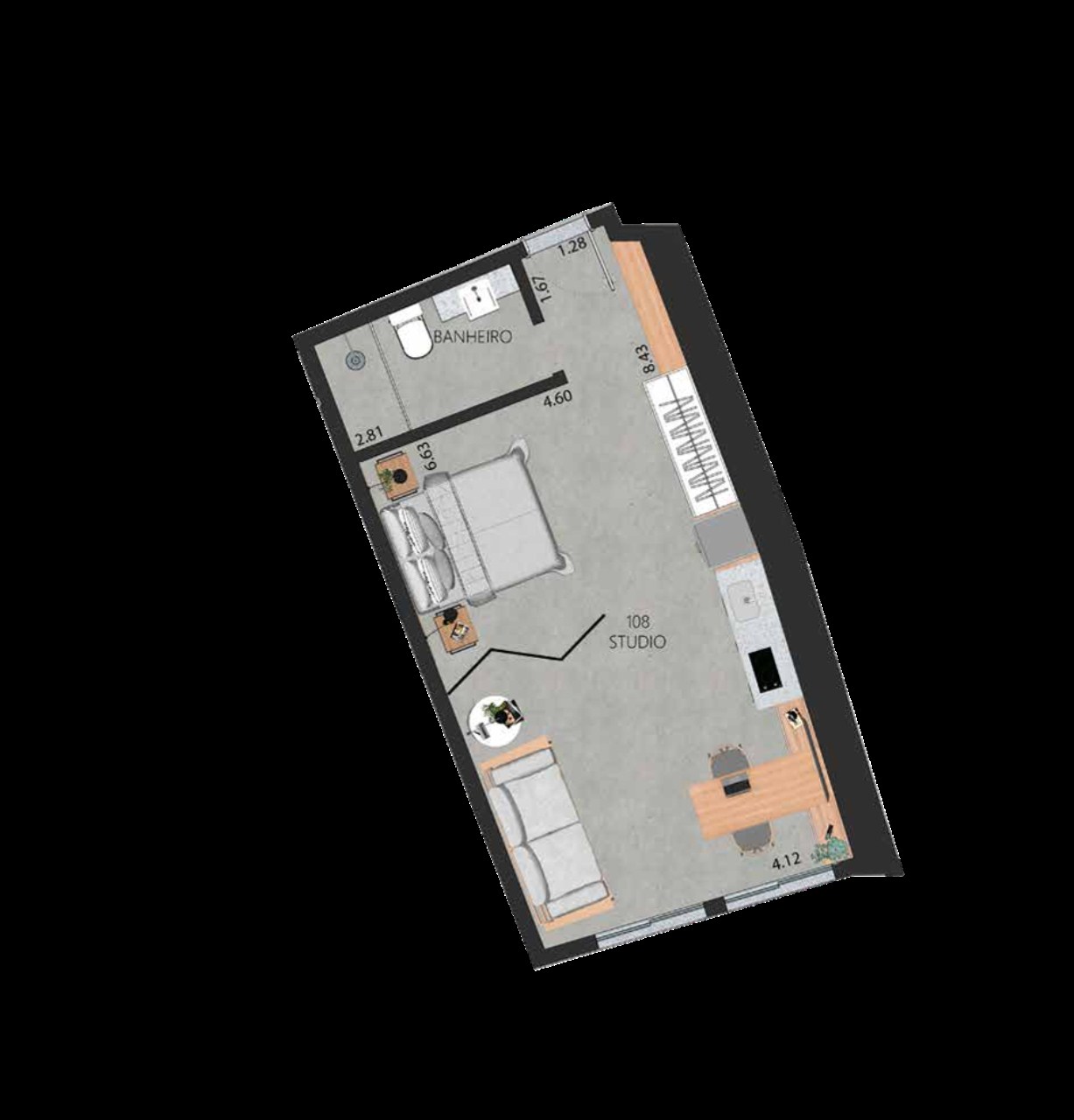 Apartamento, 1 quarto, 52 m² - Foto 33