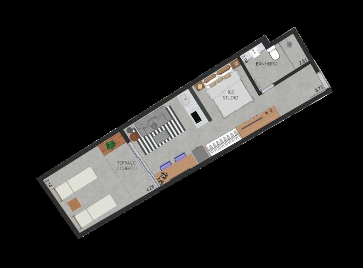 Apartamento, 1 quarto, 52 m² - Foto 25