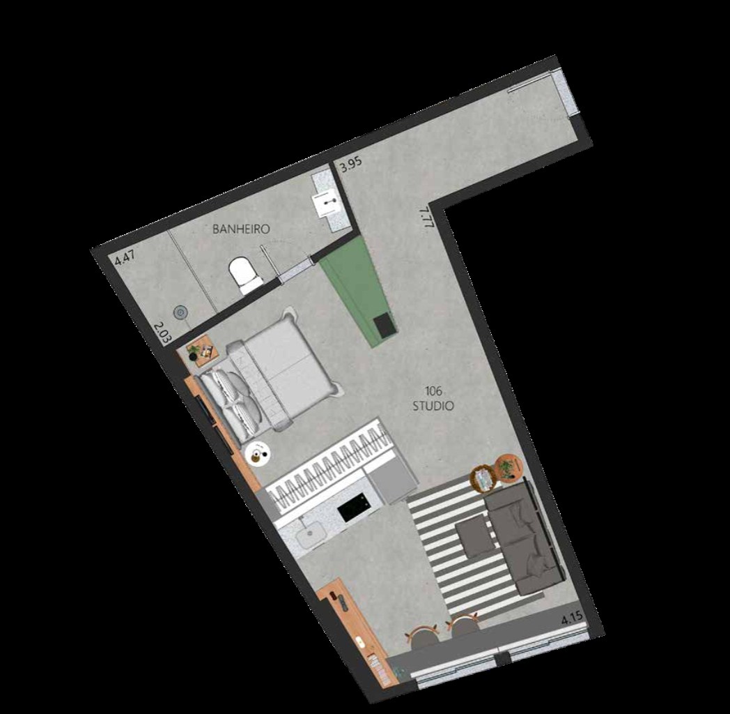 Apartamento, 1 quarto, 52 m² - Foto 31