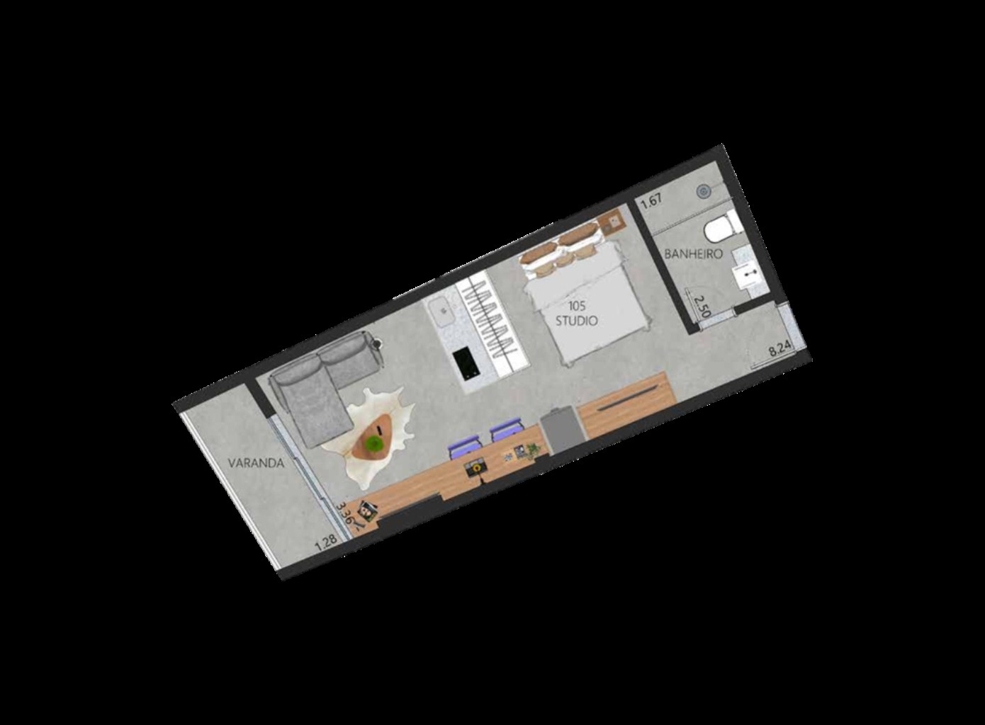 Apartamento, 1 quarto, 52 m² - Foto 30