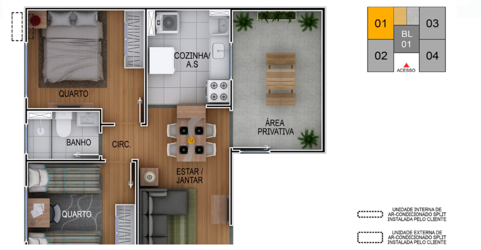 Apartamento, 2 quartos, 40 m² - Foto 11