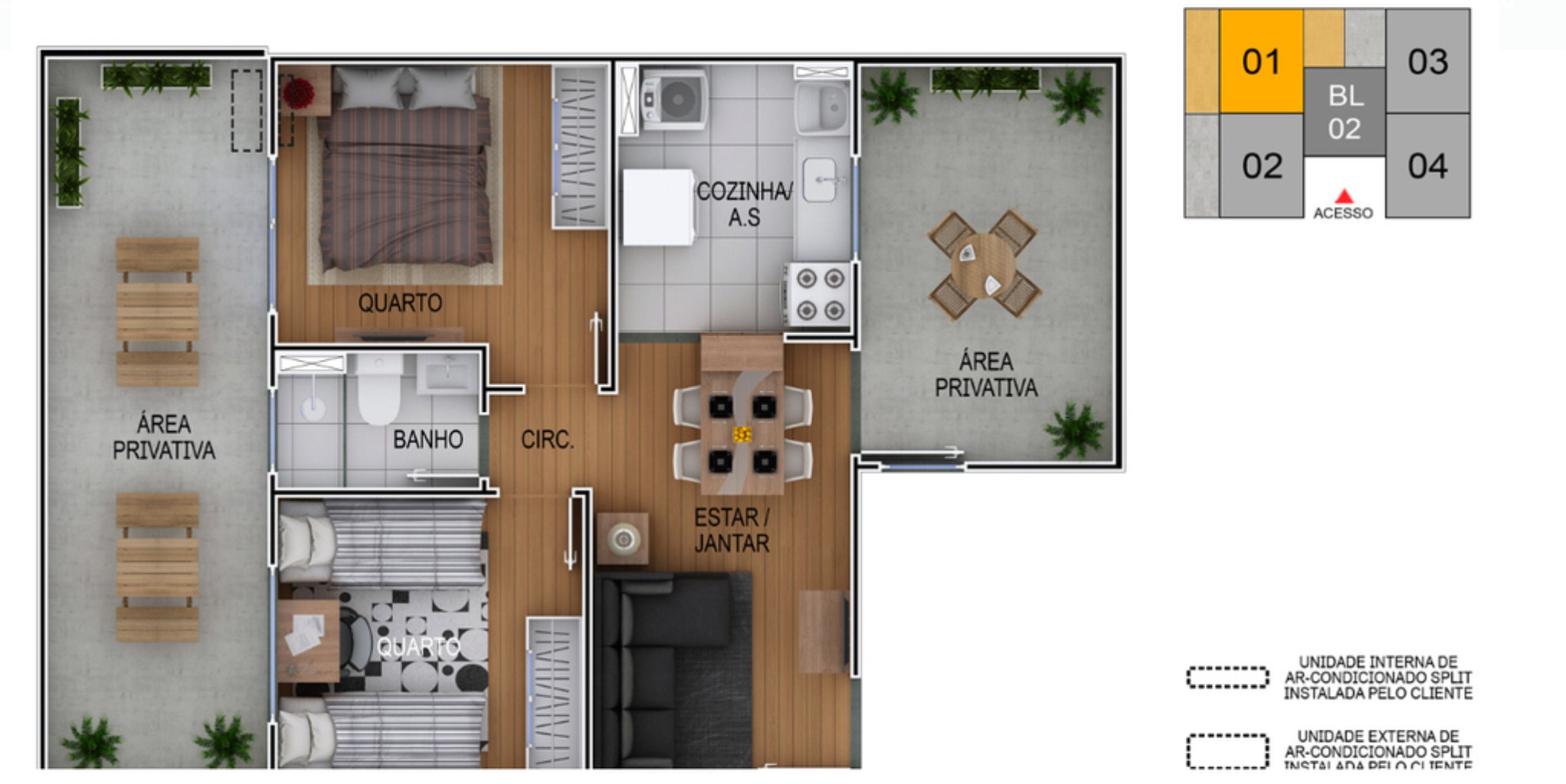 Apartamento, 2 quartos, 40 m² - Foto 13