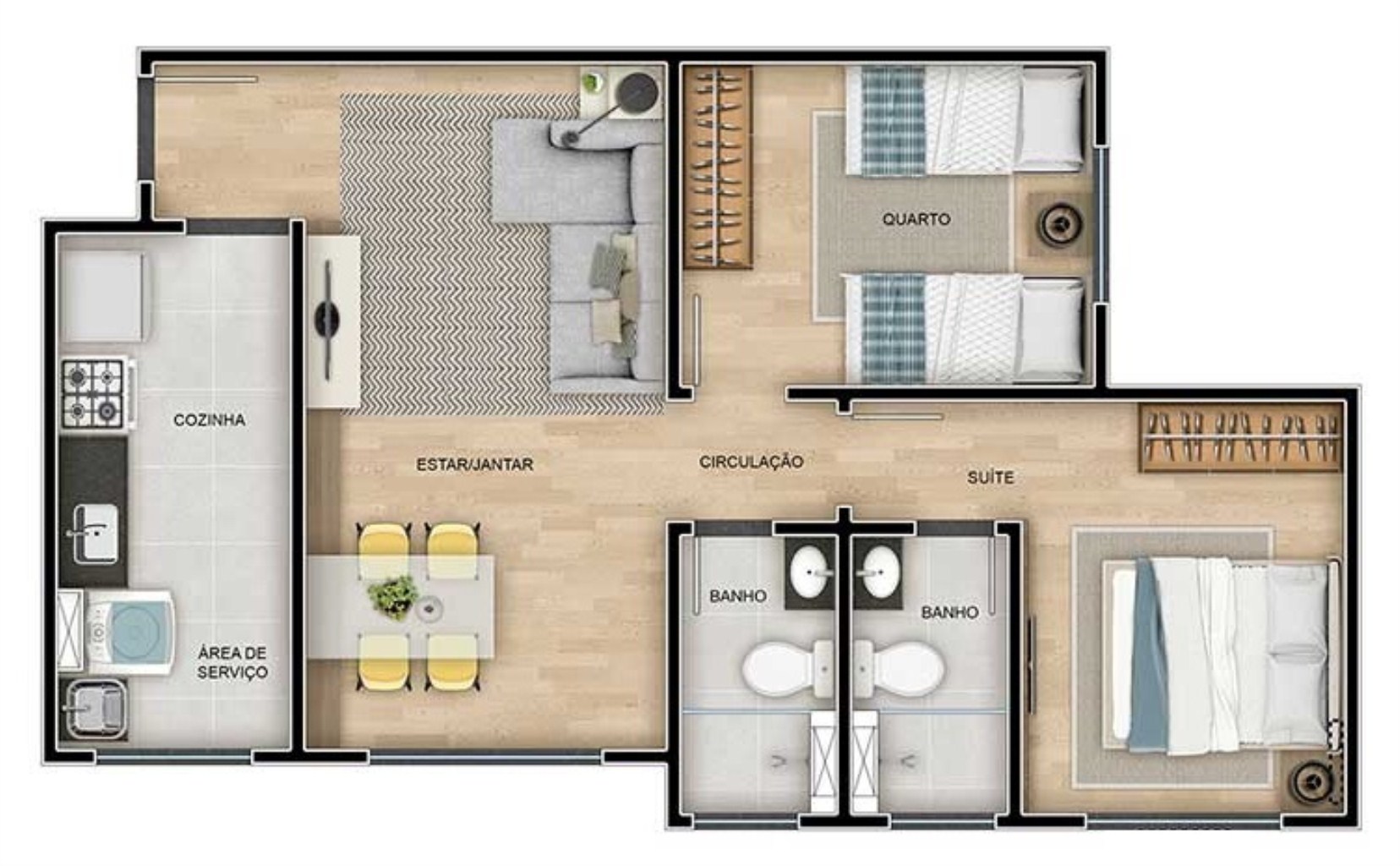 Apartamento, 1 quarto, 45 m² - Foto 15