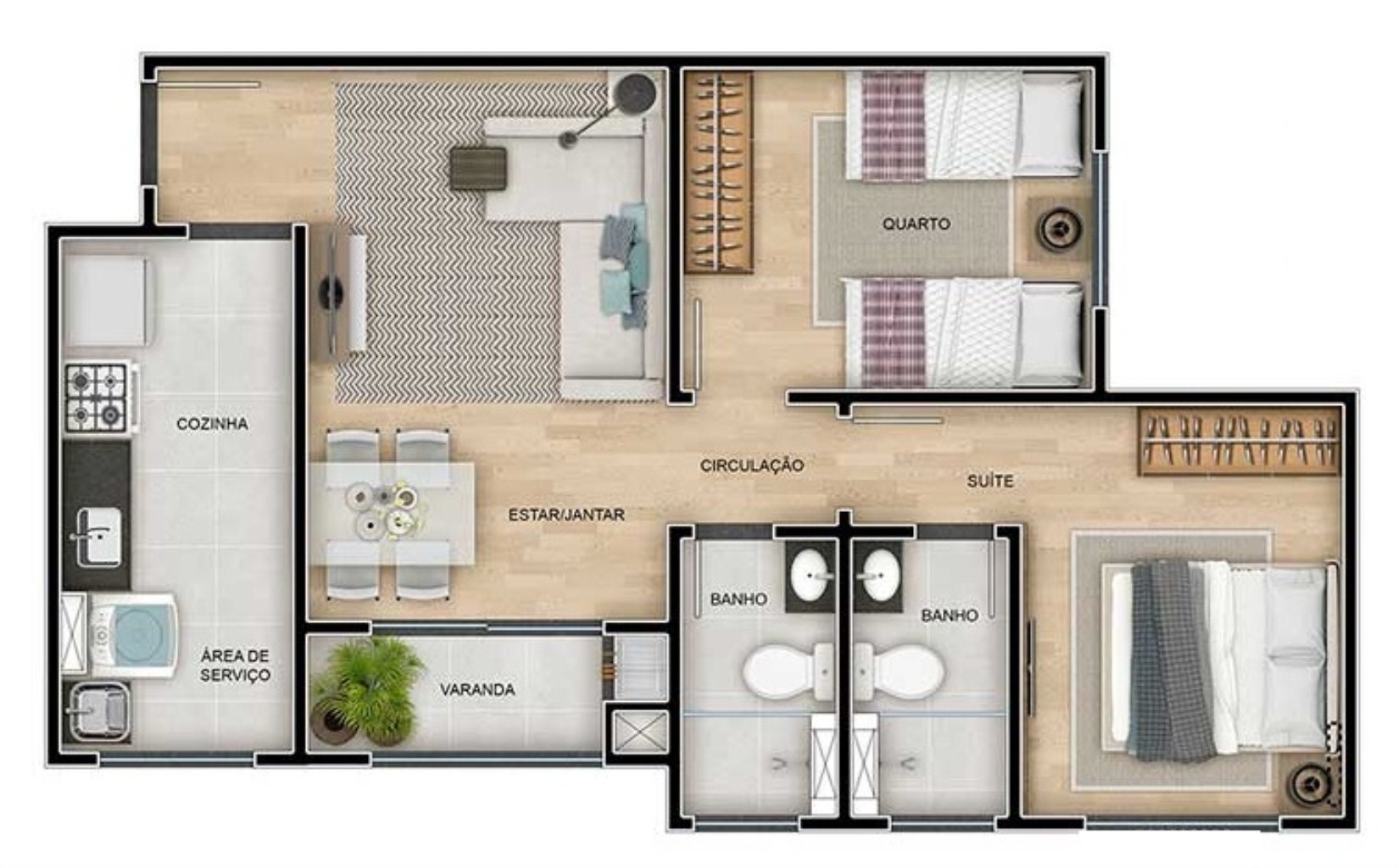 Apartamento, 1 quarto, 45 m² - Foto 16