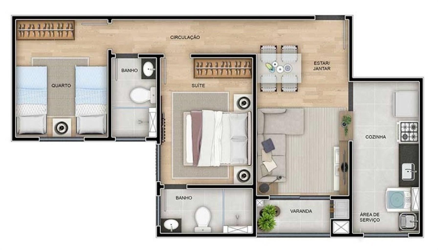 Apartamento, 1 quarto, 45 m² - Foto 17