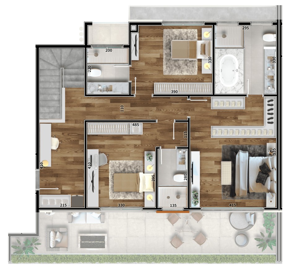Apartamento à venda com 3 quartos, 137m² - Foto 26