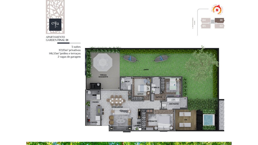 Apartamento à venda com 3 quartos, 120m² - Foto 19