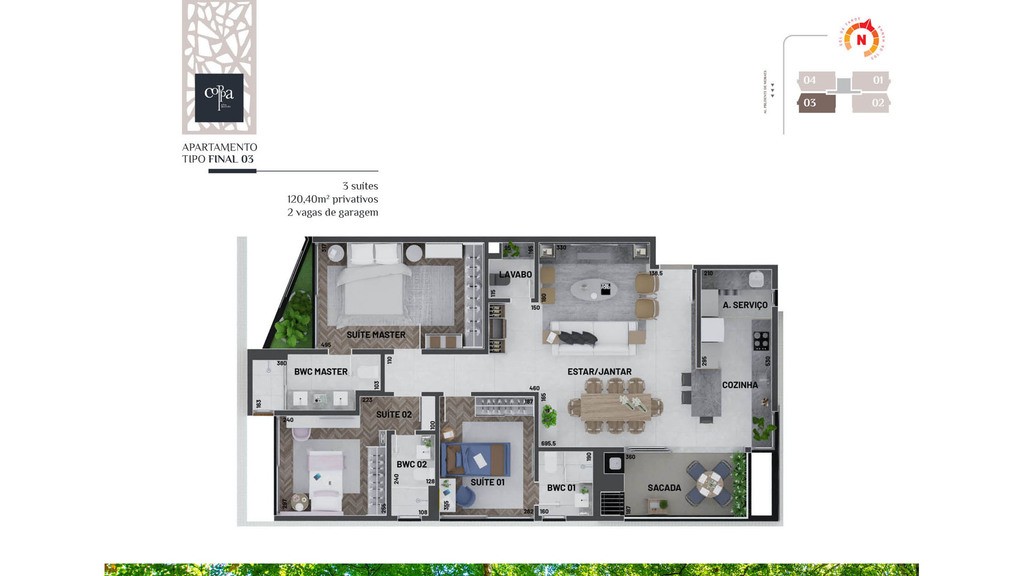 Apartamento à venda com 3 quartos, 120m² - Foto 20