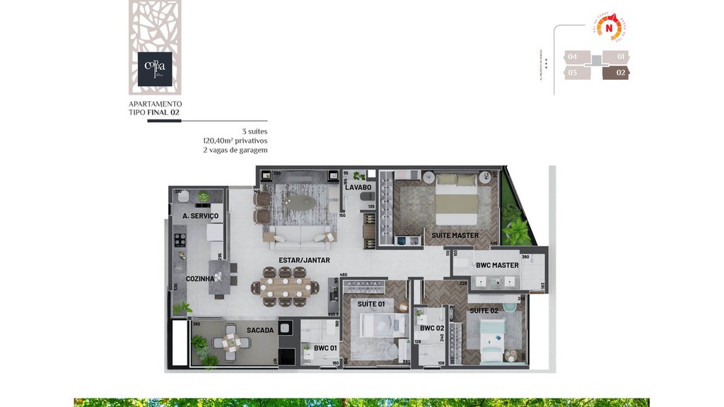 Apartamento à venda com 3 quartos, 120m² - Foto 21