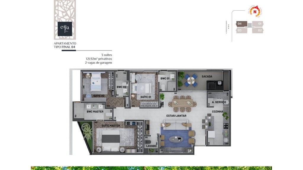 Apartamento à venda com 3 quartos, 120m² - Foto 22