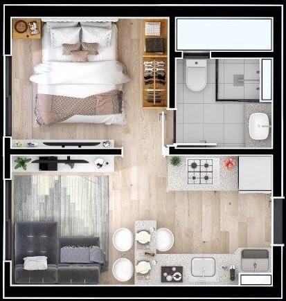 Apartamento, 2 quartos, 50 m² - Foto 23