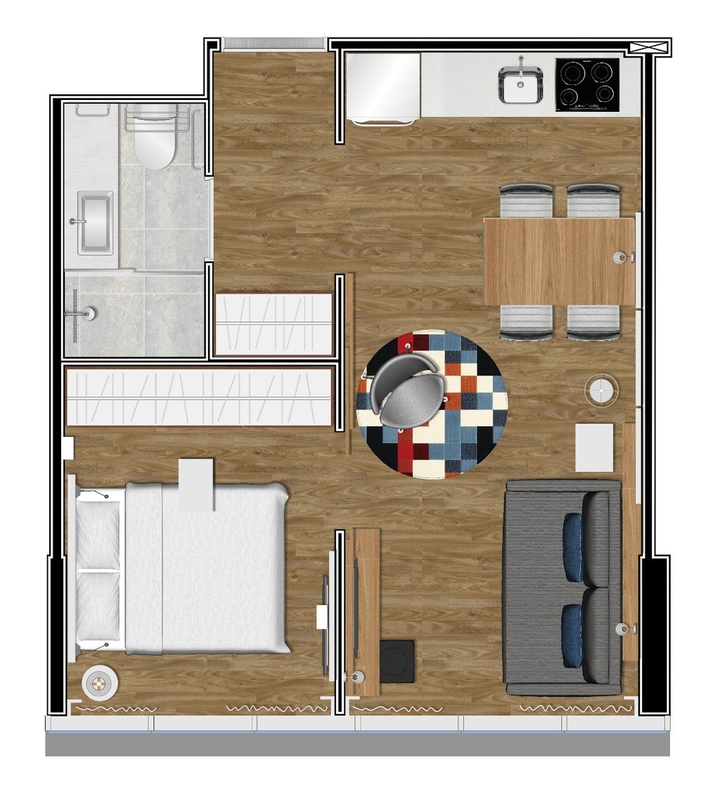 Apartamento, 1 quarto, 23 m² - Foto 24