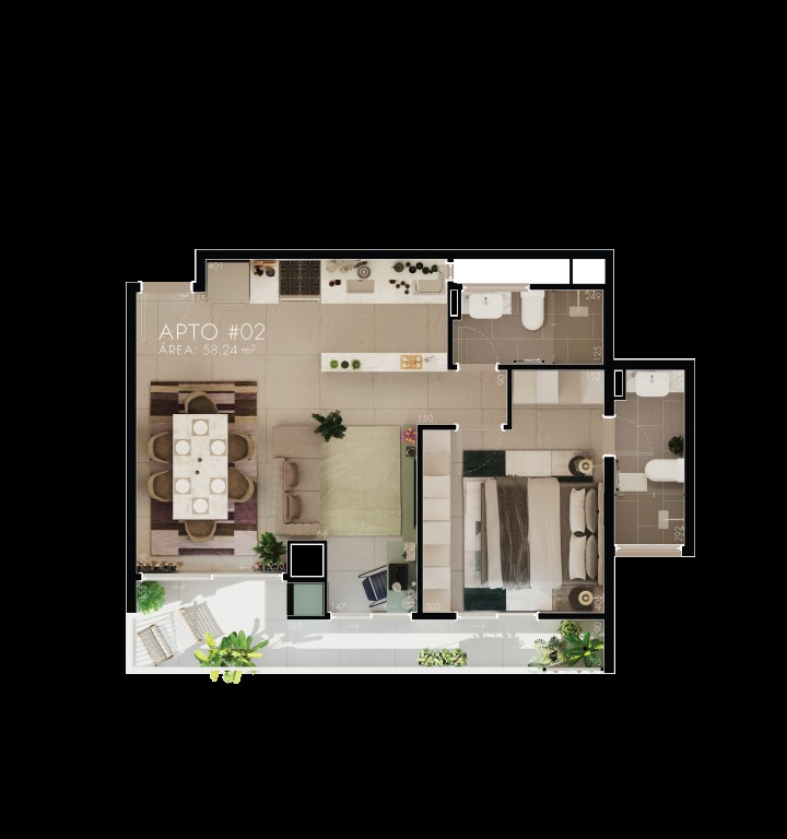 Apartamento, 2 quartos, 53 m² - Foto 21