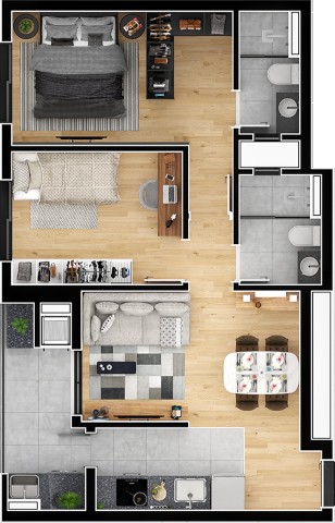 Loft, 37 m² - Foto 22