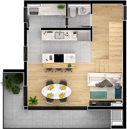 Loft, 37 m² - Foto 24