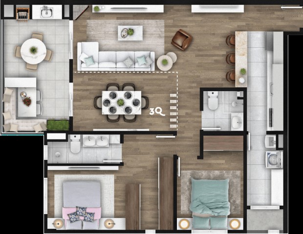 Apartamento, 2 quartos, 107 m² - Foto 39