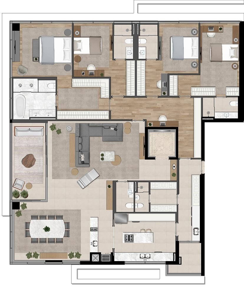 Apartamento, 4 quartos, 346 m² - Foto 47