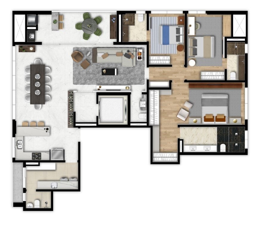 Apartamento, 3 quartos, 247 m² - Foto 61