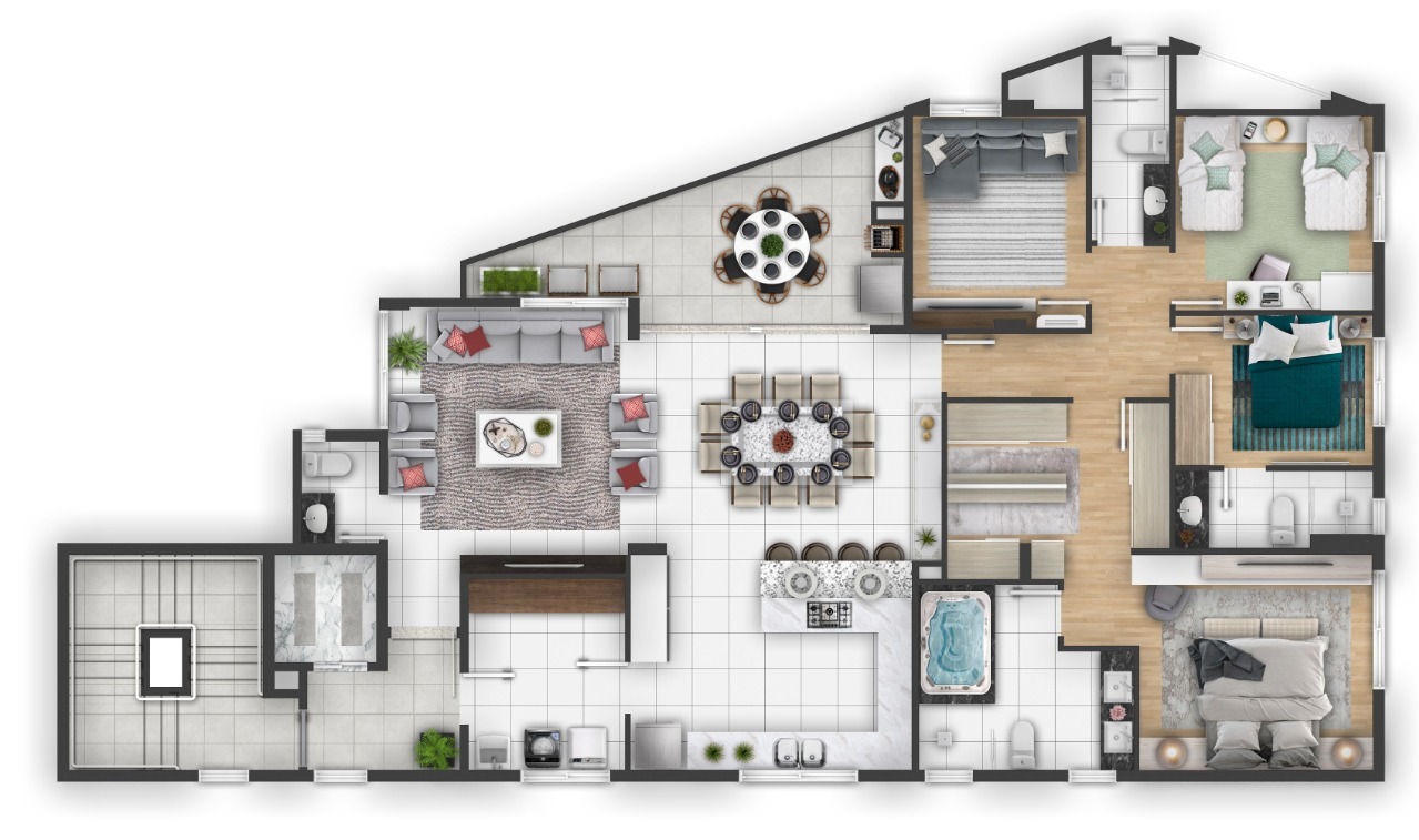 Apartamento, 3 quartos, 182 m² - Foto 2