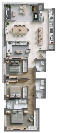 Cobertura, 3 quartos, 189 m² - Foto 22