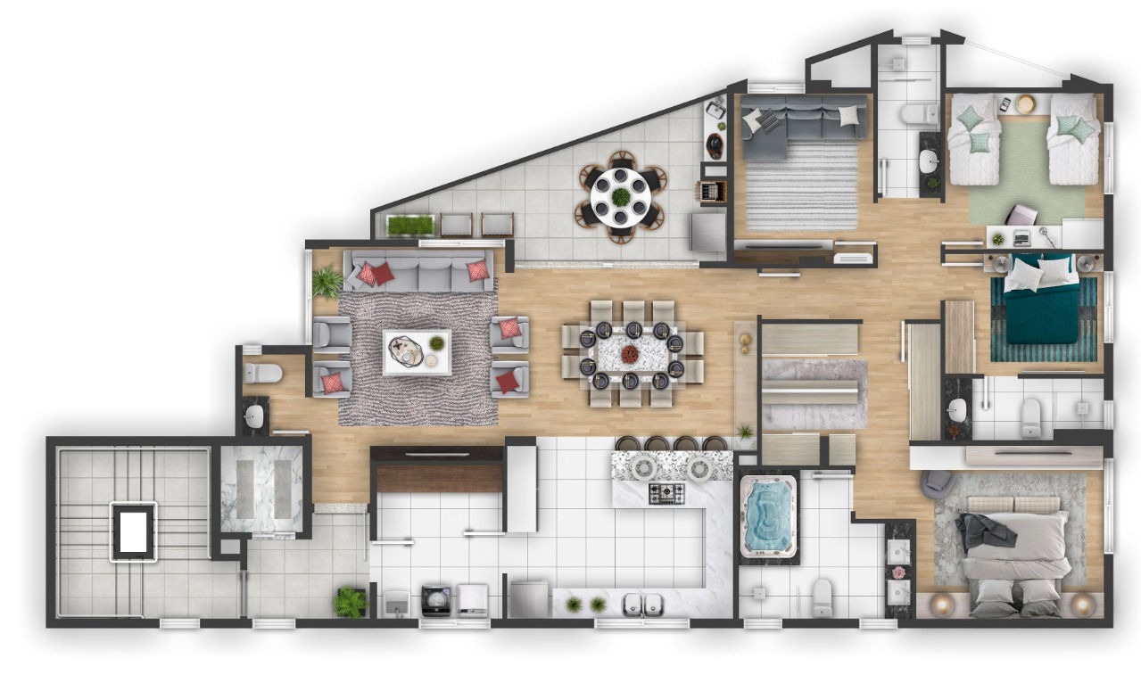 Apartamento, 3 quartos, 182 m² - Foto 4