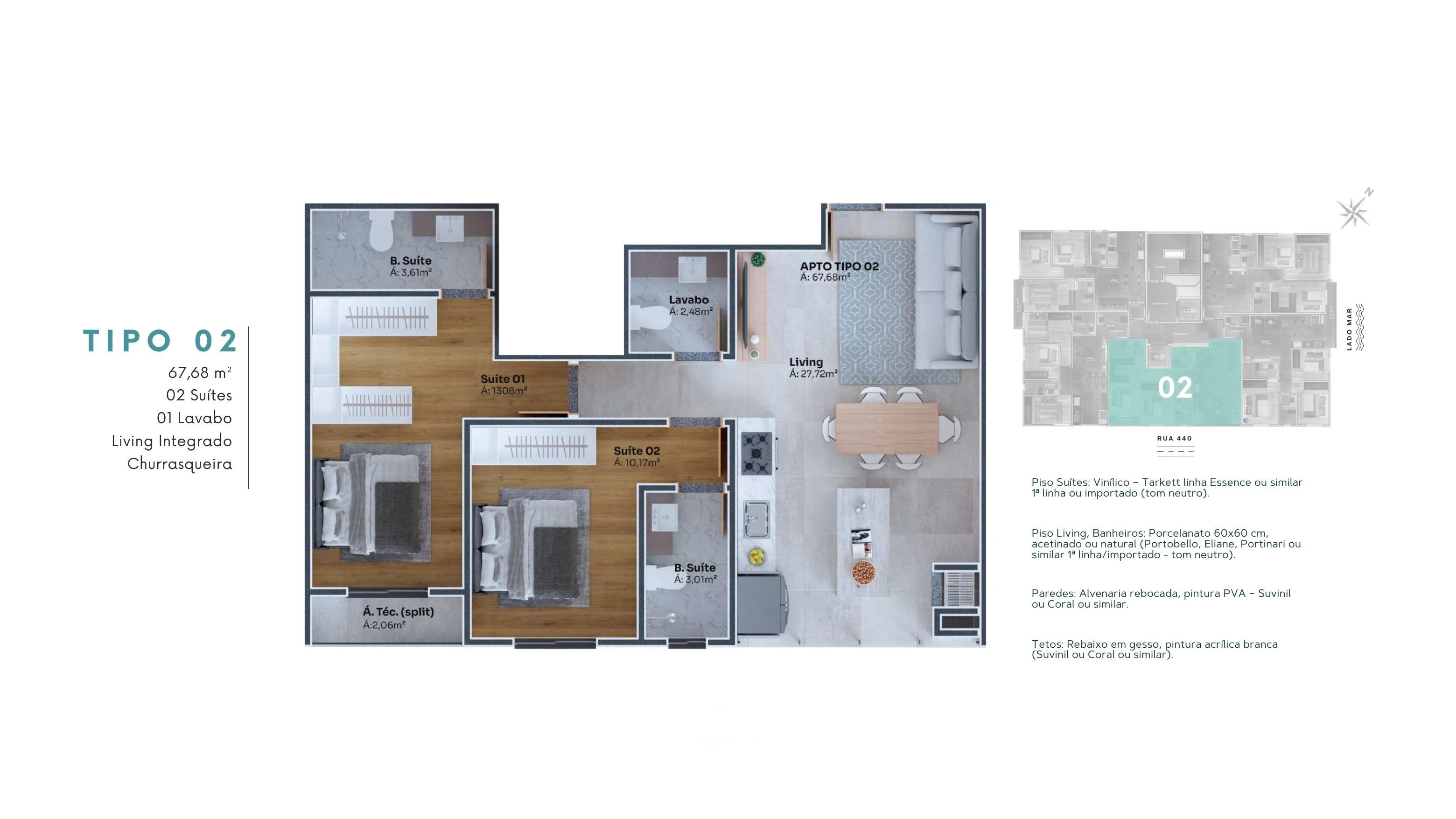 OPORTUNIDADE: Apartamento à venda em Itapema-SC, Morretes, 2 quartos, 1 suíte, 2 banheiros, 1 vaga de garagem, 68m². Itapema/SC, Valorização, Qualidade de Vida, Investimento.