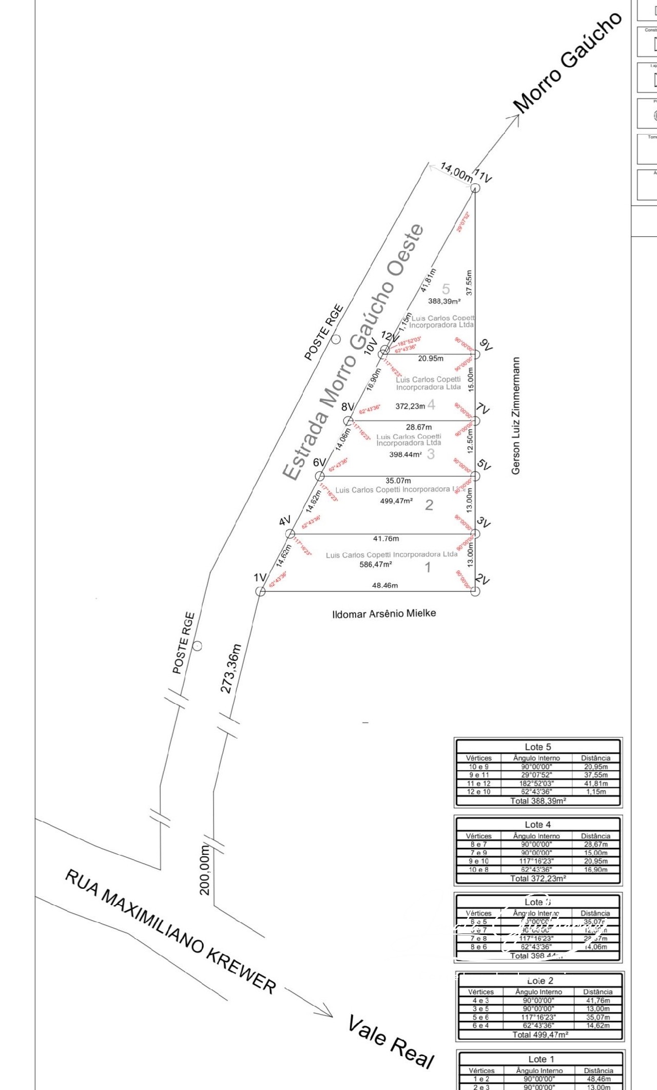Terreno à venda no bairro Canto Krewer em Vale Real-RS 449,47m² de área