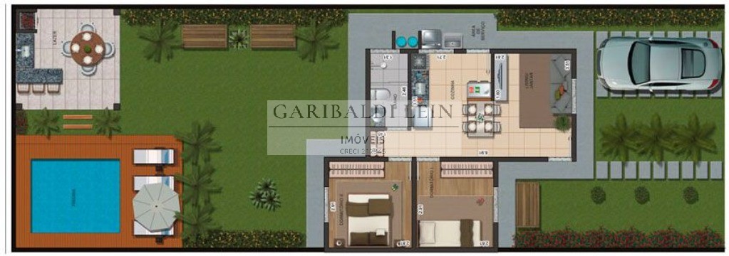 Casa, 2 quartos, 49 m² - Foto 2
