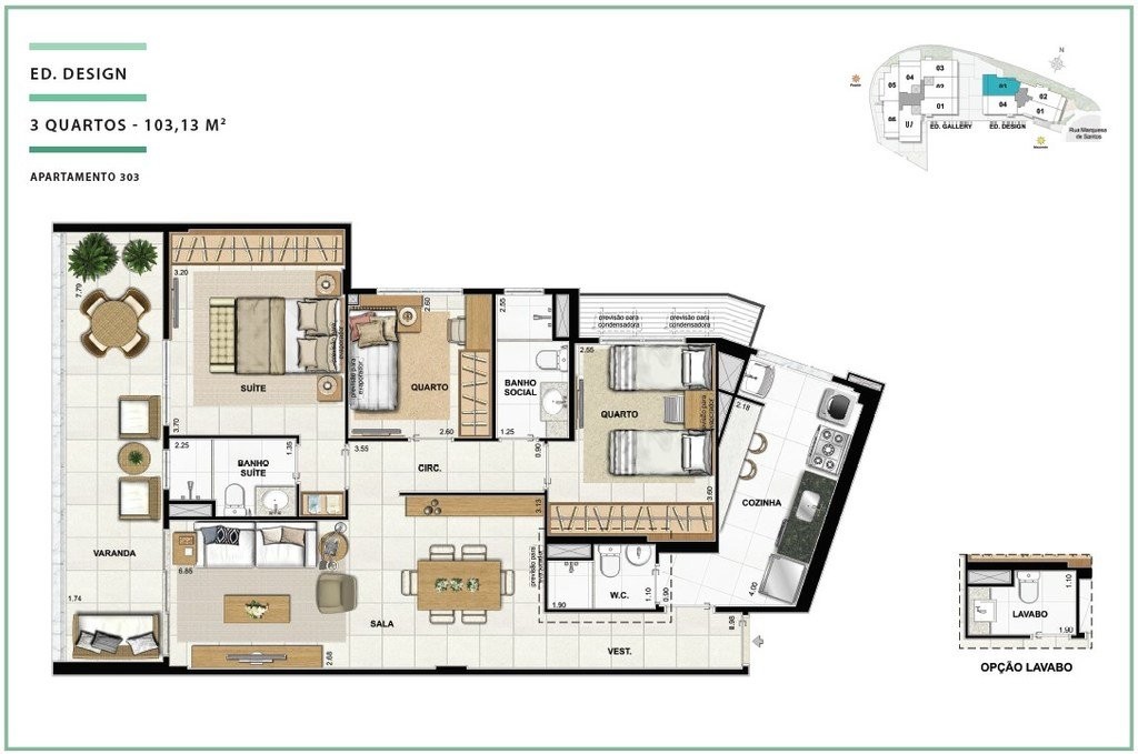Apartamento, 3 quartos, 97 m² - Foto 27