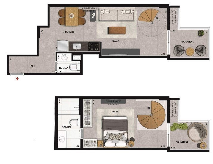 Apartamento, 1 quarto, 37 m² - Foto 21