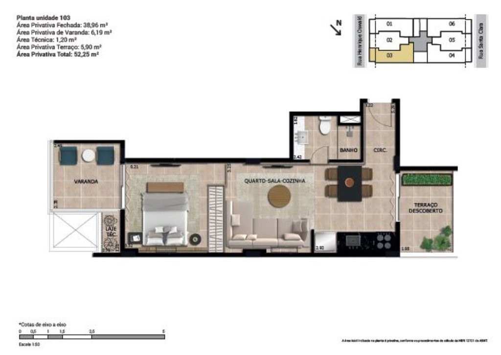 Apartamento, 1 quarto, 46 m² - Foto 14