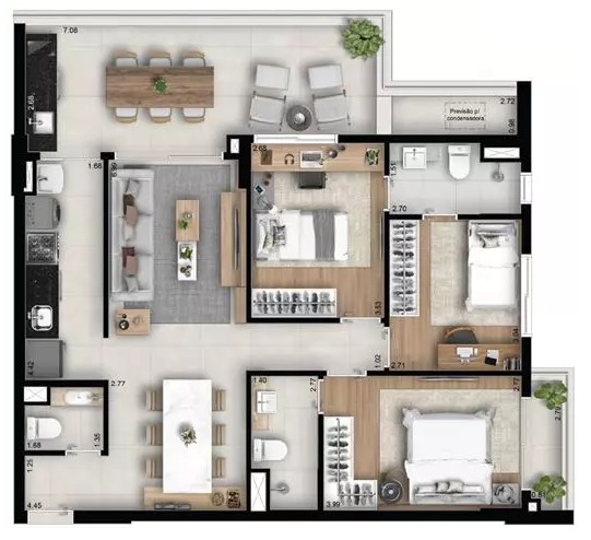 Apartamento, 2 quartos, 74 m² - Foto 9
