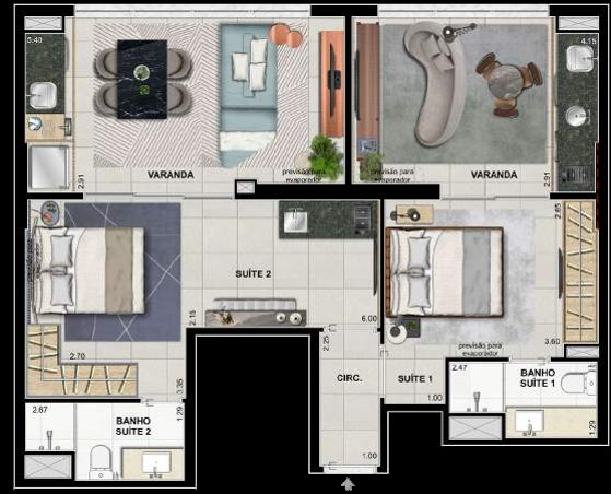 Apartamento, 2 quartos, 95 m² - Foto 31