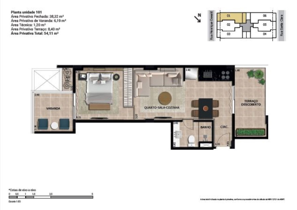 Apartamento, 1 quarto, 46 m² - Foto 16